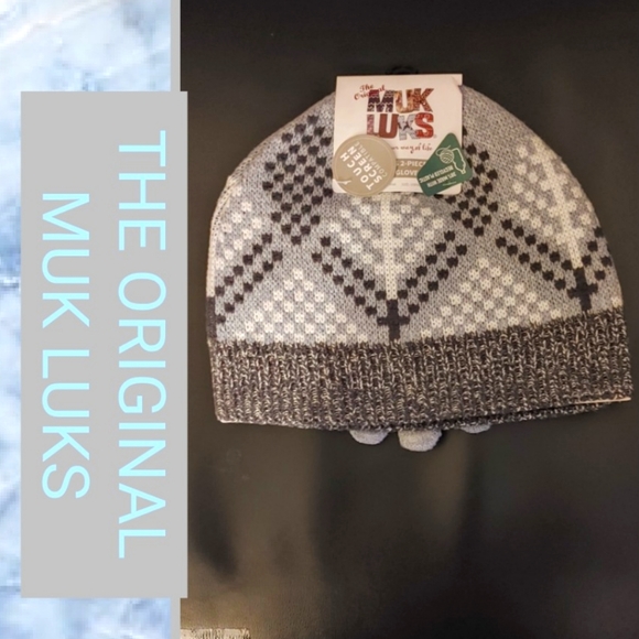 ❄MUK LUKS BEANIE & GLOVE SET❄ - Picture 1 of 1